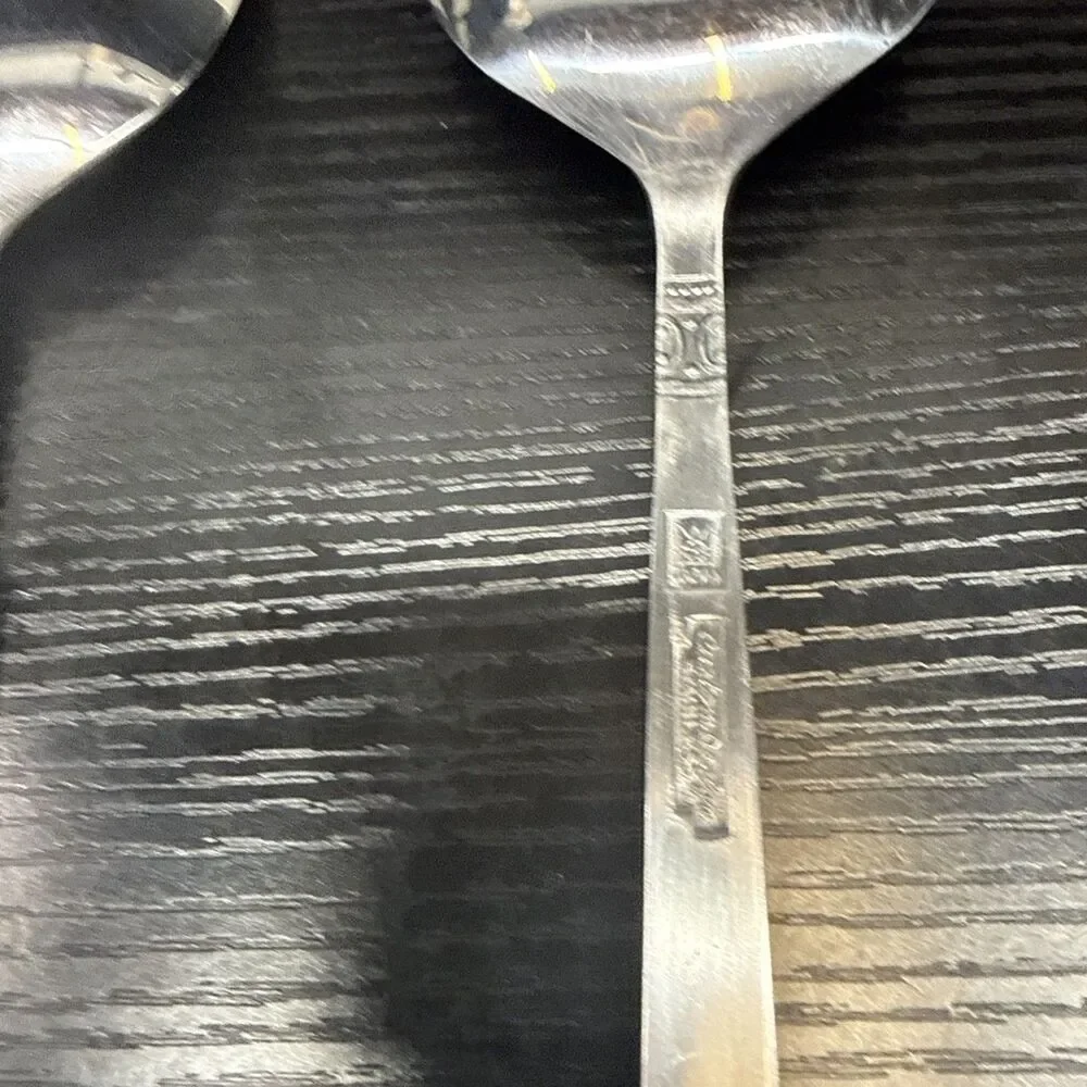 VTG Made in Japan Custom Design salad serving spoon & fork 10.5